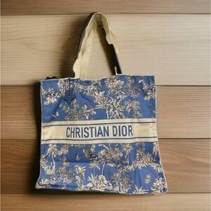 Dior Blue and Cream Tote Bag